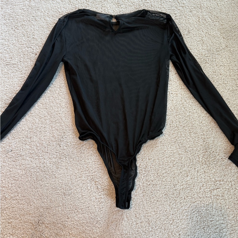 ASOS sheer black bodysuit
